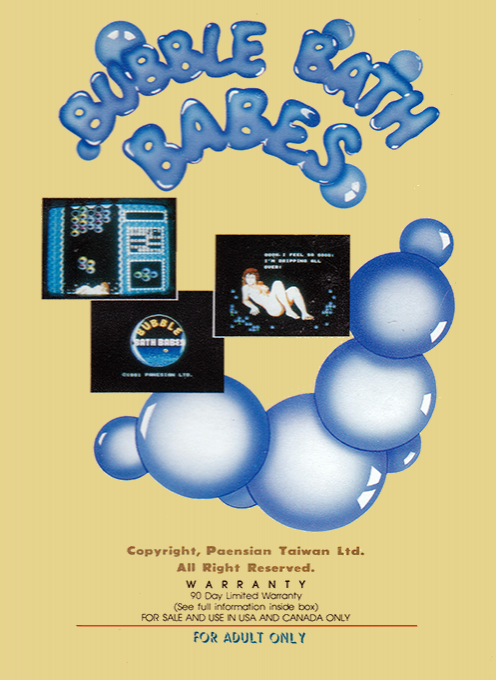 Bubble Bath Babes (Homebrew) — Box back